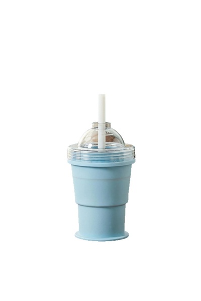 Choice3 blue 110ml Silicone Foldable Ice Ball Cup 2-in-1 Ice Maker & Drinking...