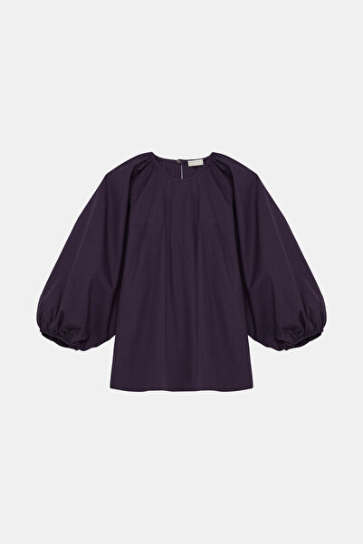 W Collection MÜRDÜM BÜZGÜ DETAYLI BLUZ