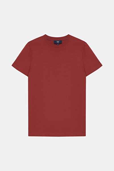 W Collection KOYU KIRMIZI BİSİKLET YAKA T-SHIRT