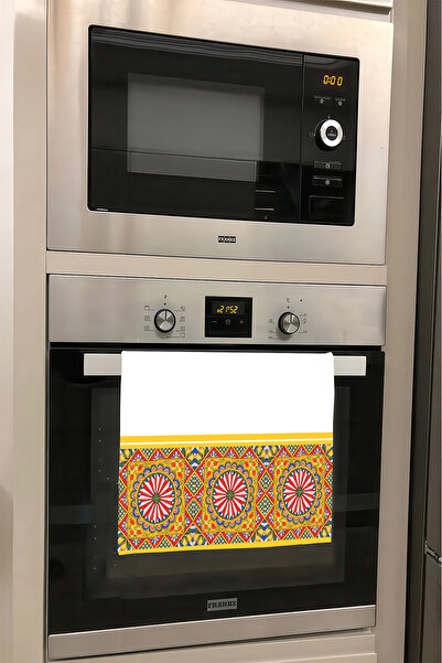 DEKOMOD Decorative Kitchen Cotton Oven Towel Special Patterned Ethnic Model 3...