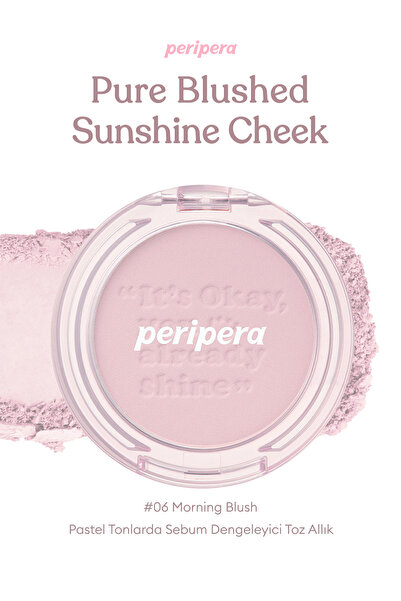 PERIPERA Pastel Tonlarda Sebum Dengeleyici Toz Allık PERIPERA Pure Blushed Su...