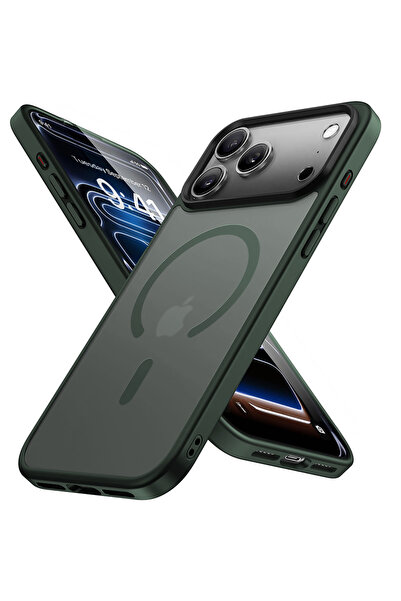 Casey Studios MagSafe калъф iPhone 17 Pro, безжично зареждане, повдигнати ръб...