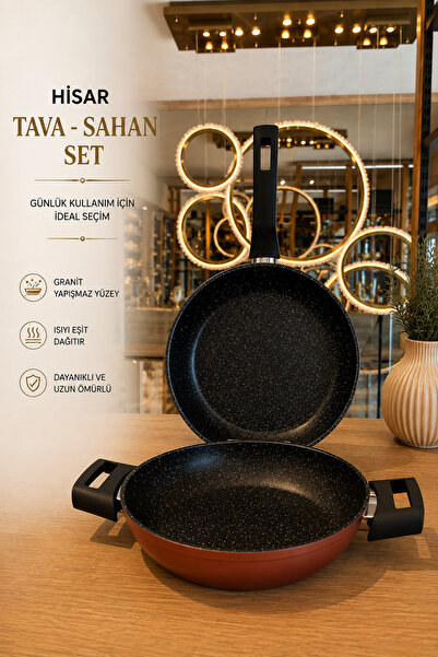 ŞİRİN VALENT HOME Valent Home Hi̇sar Tava-Sahan Set