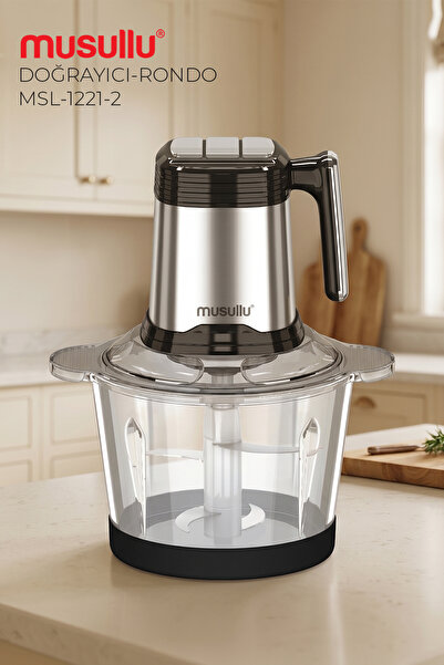 Rondo Blender Doğrayici 2 Lt Çelik & Cam Hazneli Msl-1221-2