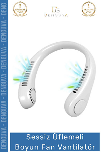 Denguva #Vantilatör Sessiz Güçlü Portatif Şarjlı Mini USB Giyilebilir Modeli ...