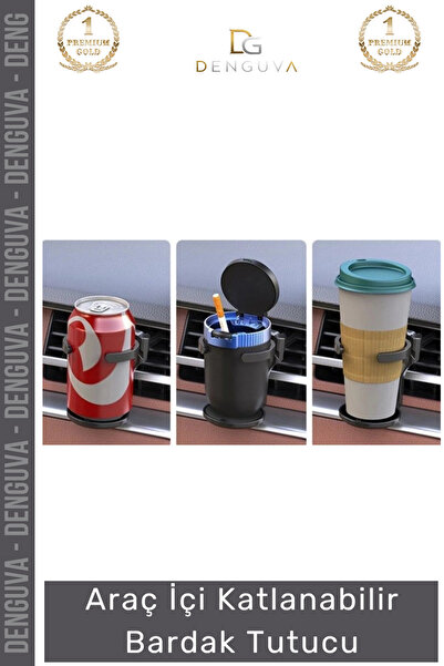 Denguva # Cup Holder Luxury In-Car Accessory Bottle Coffee Air Conditioner Holder Foldable Car Cup