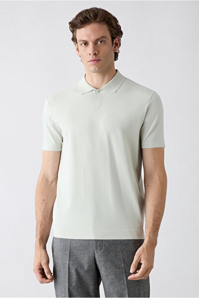 Kiğılı Regular Fit Buttoned Polo Collar Knitted T-Shirt