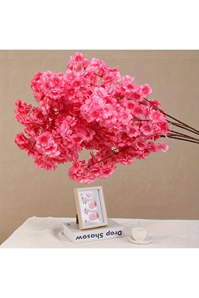 choice2 Peach powder 1pcs Artificial Cherry Blossom Pink White Cherry Tree Si...