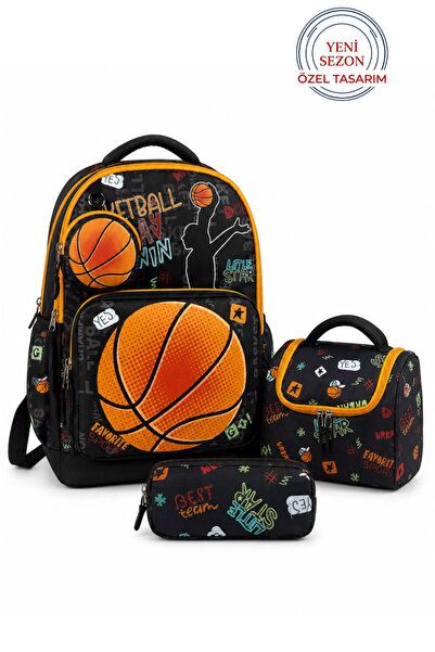 Alanç Gift Premium Boys' Orthopedic Waterproof Basketball Design Primary Scho...
