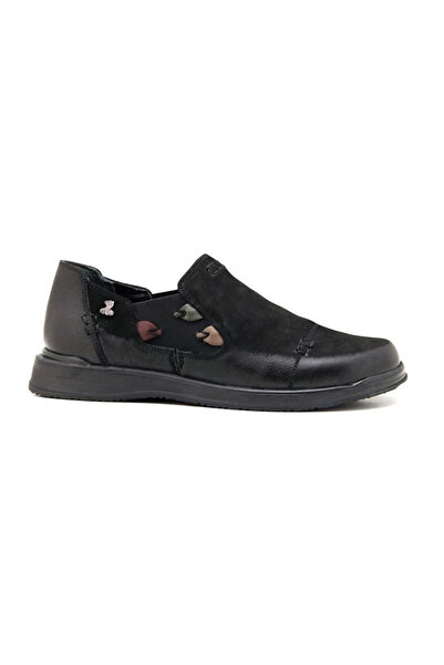 venüs ayakkabı Venus Atom2250902K Women's Leather Shoes Black