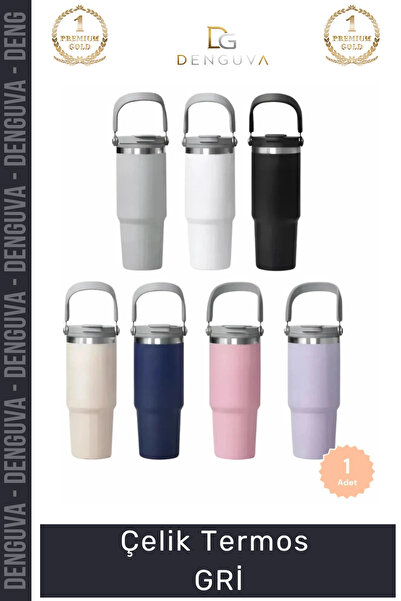 Denguva # Thermos Stainless Vacuum Leak-Proof Matte Heat Insulation Durable S...