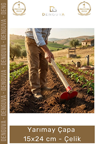Denguva #Çapa Yarımay Bahçe Tarla Tarım Profesyonel Keskin Sağlam Metal İşlem...