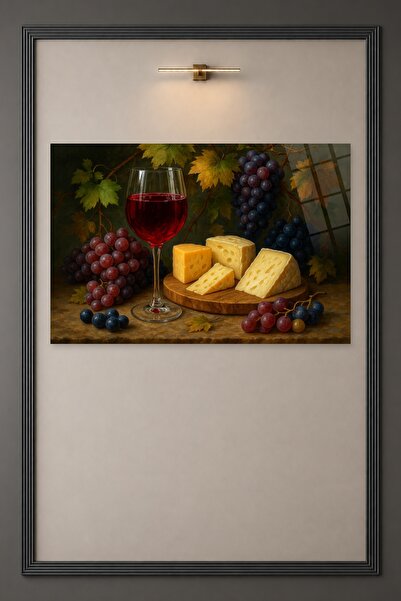 HMDS CONCEPT Crupe de struguri și pictură pe sticlă de vin 378