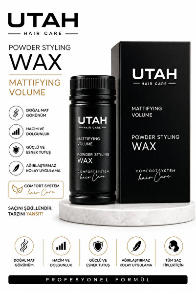 Utah Matt Volume – Yüksek Hacim Verici Toz Pudra Wax (20 gr) 👉 "Yüksek Hacim"