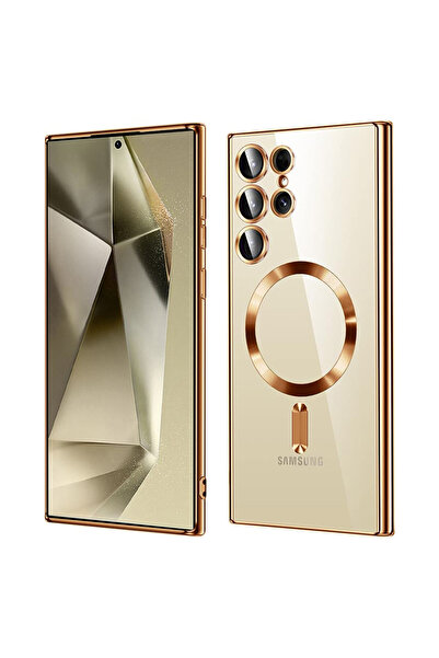 Techsuit Husă pentru Samsung Galaxy S24 Ultra, Lux Crystal MagSafe, argintiu ...