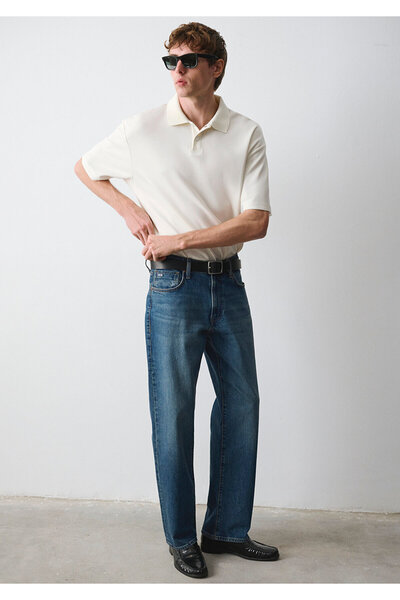 Mavi Marlon Classic Denim Puslu Indigo Mavisi Jean Pantolon 0019166-A2952