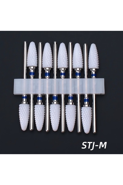 Choice5 STJ-M 10pcs Ceramic Nail Drill Bits Set, Electric Manicure & Pedicure...