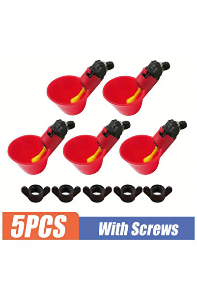 Choice 5Pcs 5/10/15Pcs Chicken Quail Hanging Water Cups Nipple Drinking Bowl ...