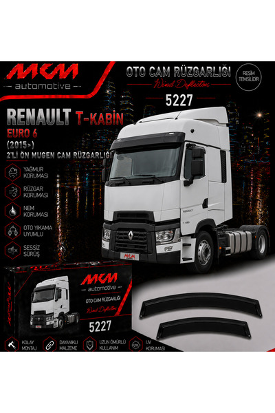 MKM Renault T Kabin Ön Mugen(2'Lİ) Cam Rüzgarlık Seti 2015 Ve Üzeri
