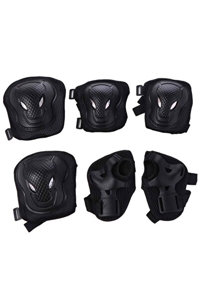 Choice Black 6Pcs/Set Knee&Elbow&Palm Skateboard Protection Gear Thicken Brea...