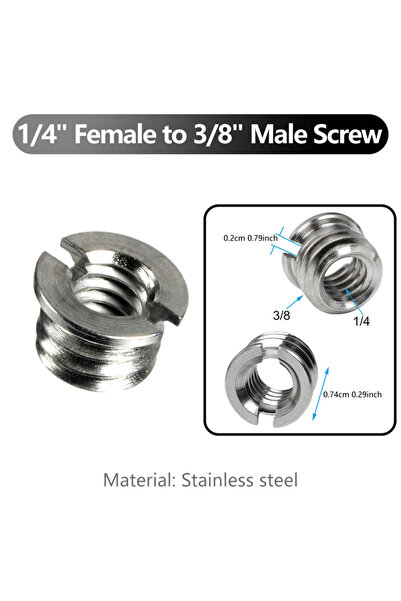 Choice A9-1PCS 1/4 to 3/8 M5 M6 M8 Male to Female Conversion Thread Screws Tr...