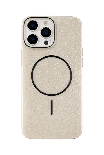 Vissona iPhone 15 Pro Max Kılıf – MagSafe Uyumlu – Simli Lüks Silikon Telefon...