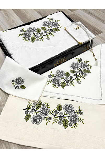 AYHANHOME Σετ χαλιών προσευχής 6 τεμαχίων με κεντημένο σχέδιο Εταμίν, σε κουτ...