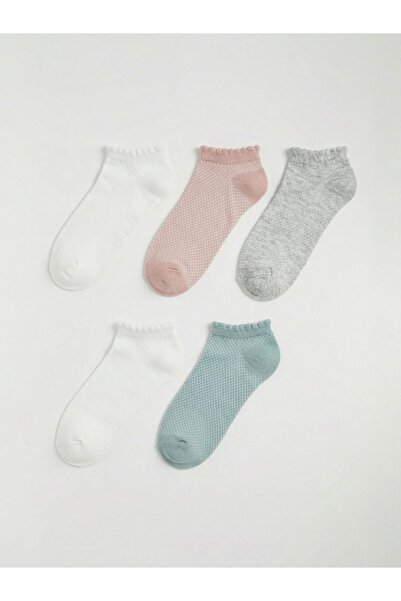LC Waikiki Frilled Women's Trainer Socks 5 Pack