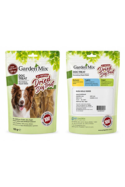 Gardenmix Garden Mix Kuzu Kelle Derisi Köpekler İçin Kurutulmuş Doğal Kemirme...