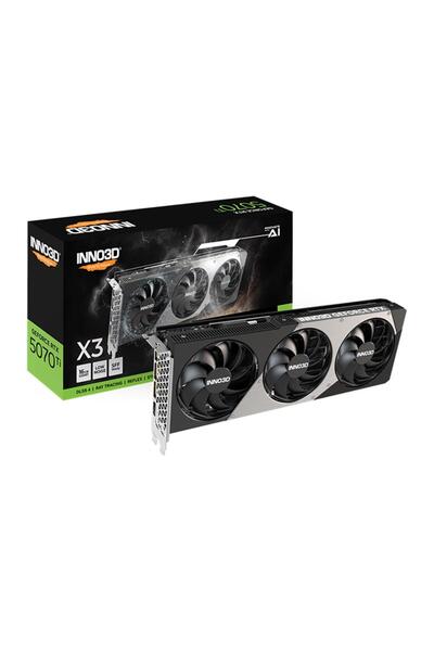 INNO3D Geforce Rtx 5070 Ti X3 Oc 16gb Dlss 4 256 Bit Gddr7 Ekran Kartı