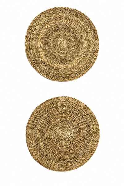 VENON Ψάθινο αμερικάνικο σετ σερβιρίσματος 2 τεμαχίων από φυσική ψάθινη γιούτ...