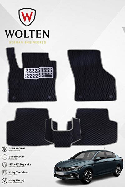 w wolten german engineered EGEA SEDAN-FİAT-(2015-2026) İÇİN EVA İÇ PASPAS TAK...