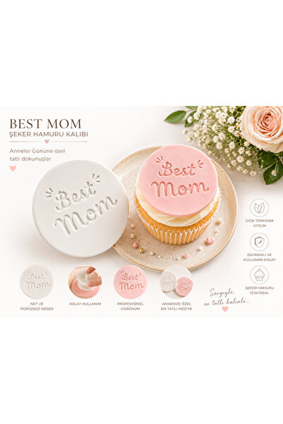 StudioAslanDesign قالب عجينة السكر من بيست موم - قالب ختم للكيك والكب كيك وال...