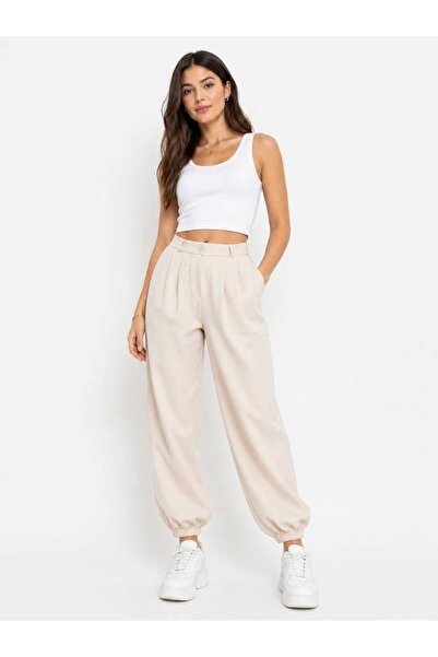 Selda Tekin Jogger şalvar/balon paçası lastikli pantolon