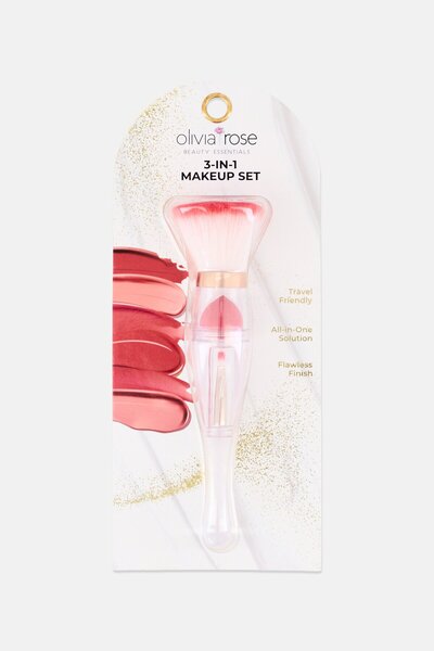 Olivia Rose 3 In 1 Makeup Set, Red
