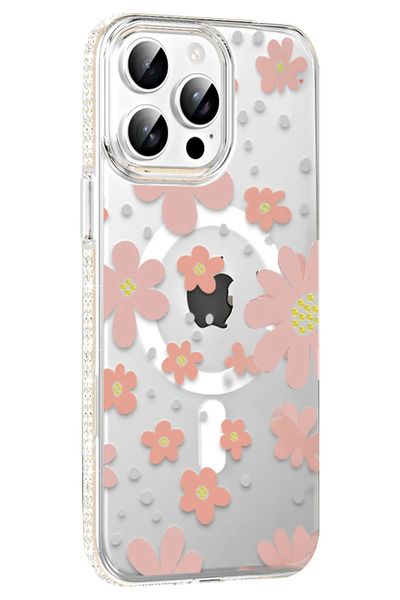 Joko غطاء GLDISPTM iPhone 14 Pro Max Floral Magsafe (35832) - وردي