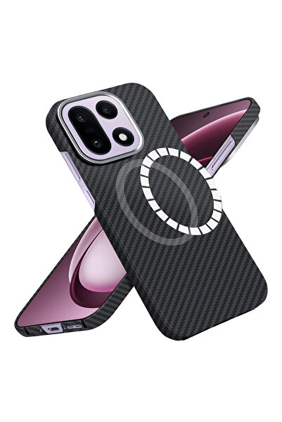 Techsuit Husa pentru OnePlus 15, Aramid Fiber MagSafe, protectie antisoc, negru