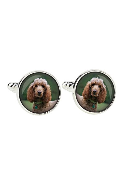 Art - Dog Poodle - cufflinks, a shirt accessory, a shirt pendant from the Art...