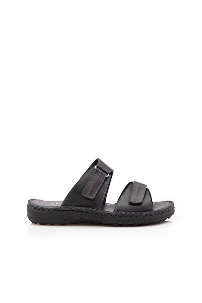 UrbanShoes Saboti barbati din piele naturala Leofex- 531 Negru Box