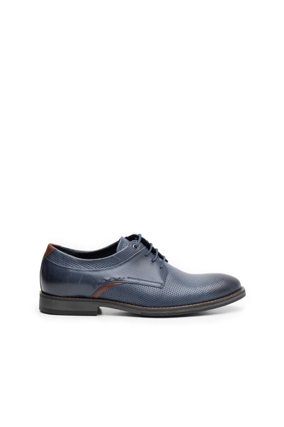 UrbanShoes Pantofi casual barbati din piele naturala Leofex - 592 Blue Box