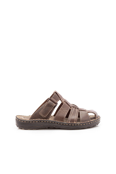 UrbanShoes Saboti barbati din piele naturala, Leofex- 142 taupe box