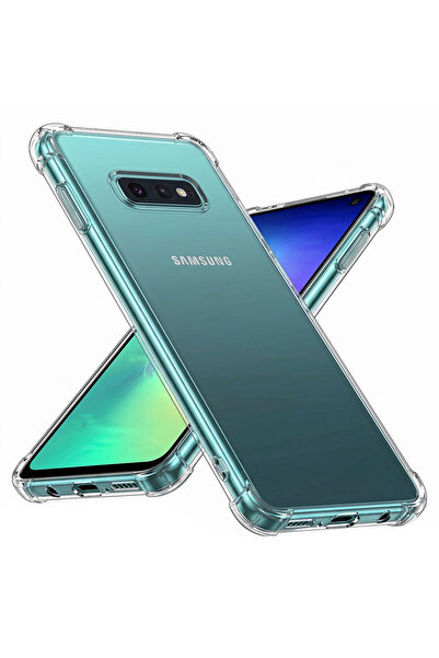 Techsuit Θήκη για Samsung Galaxy S10e, Αντικραδασμική Διαφανής Σιλικόνη, προσ...