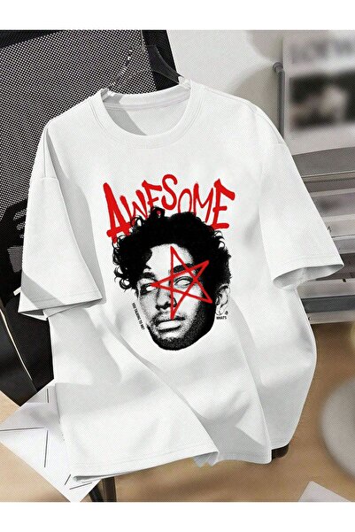 EFFRENATU Custom Printed Oversize Cotton Crew Neck T-Shirt Tshirt