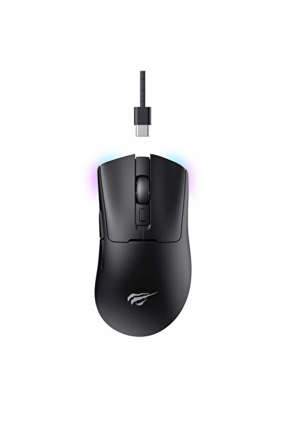 Havit Mouse Gaming Wireless MS966WB, 800DPI - 10000DPI, BT/ Wi-Fi/ Cu fir, Negru