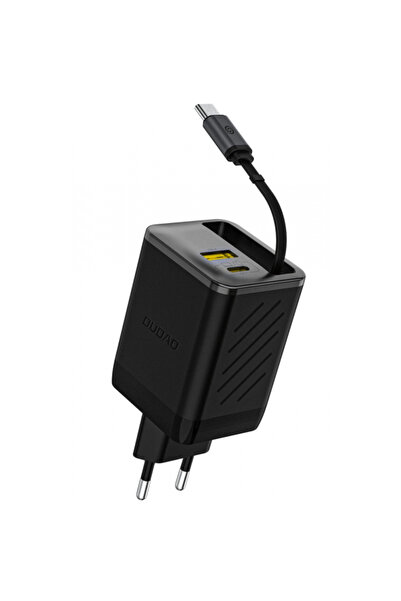 DUDAO Incarcator Retea Cu Cablu USB-C A67EU, 67W, 3.35A, 1 x USB-A - 1 x USB-...