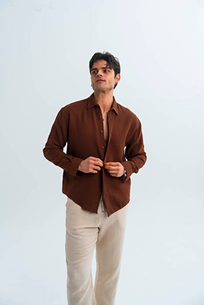 THE OTANTİK Soft Linen Blend - Müslin Gömlek