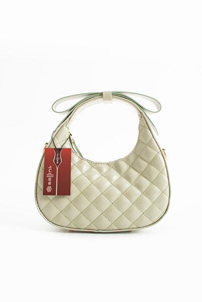 Sellini Bow Strap Detailed Luna Women's Crossbody Bag Mint Green