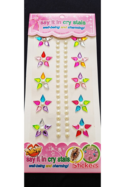 Modellino Kristal Sticker Charm Giraffe Yapışkanlı Choker Sticker Çıkartma Hı...