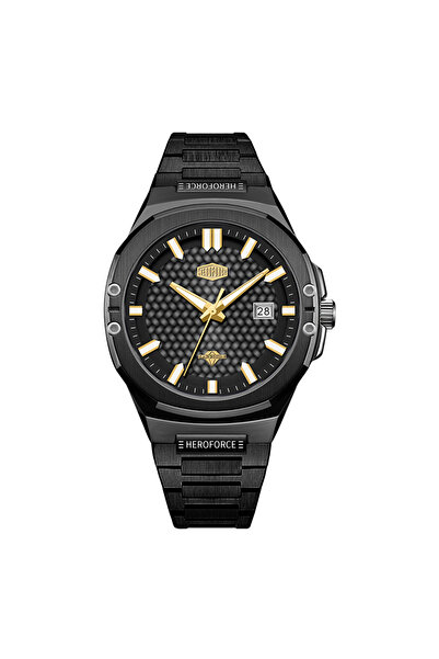 HeroForce Men's Watch Herro Force Steel Black Color