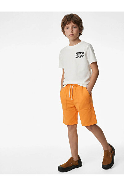 Koton Tricou din bumbac cu mânecă scurtă și decolteu